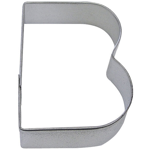 Letter B Tin Cookie Cutter 3 in B0102