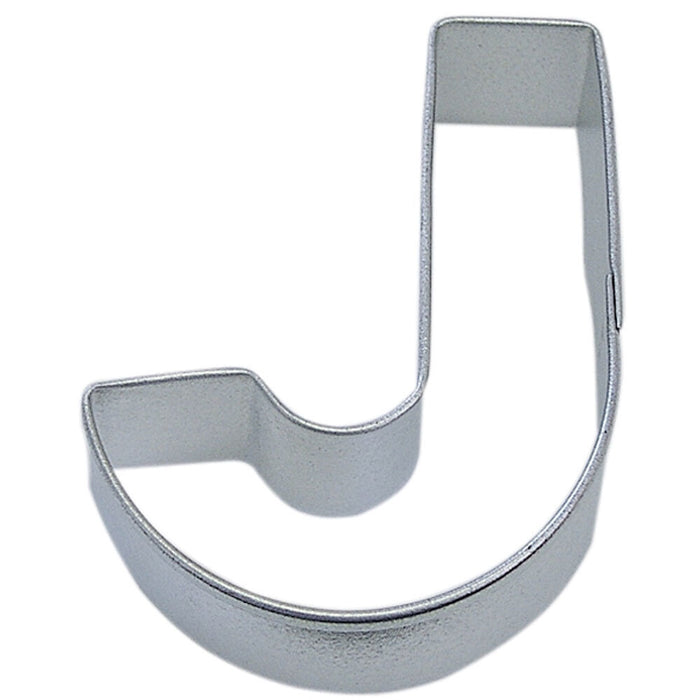 Letter J Tin Cookie Cutter 3 in Alj