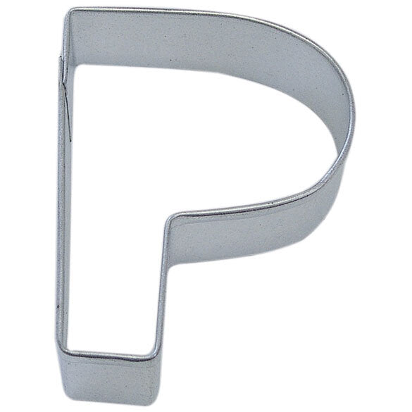 Letter P Tin Cookie Cutter 3 in Alp