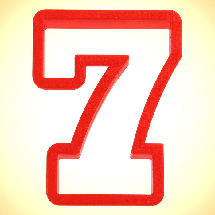 Number Seven Cookie Cutter 4 in PC0107