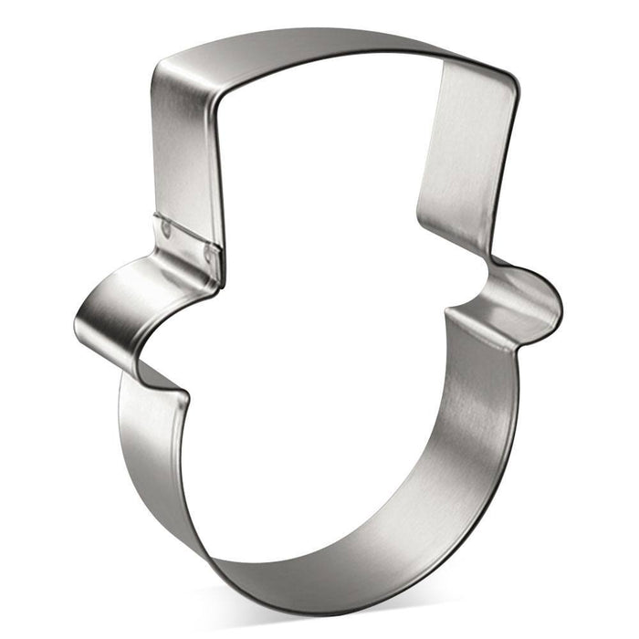 Snowman Face With Hat Cookie Cutter 3.75 in B1583