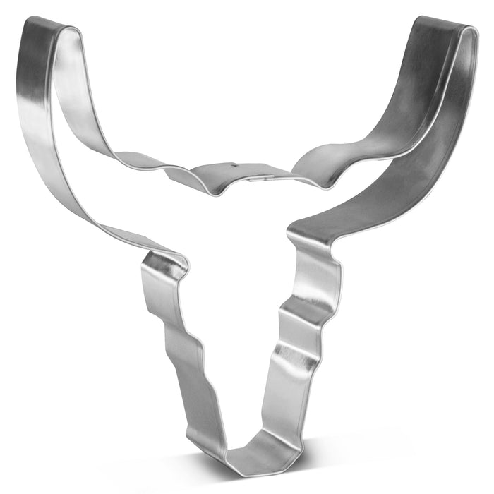 Bull Skull Longhorn Cookie Cutter 4.75 in B1502