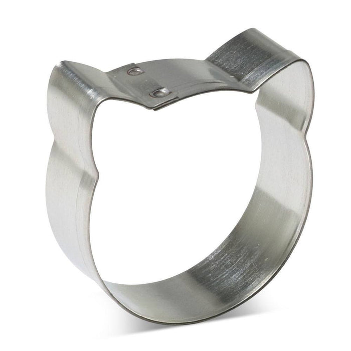 Mini Round Cat Face Cookie Cutter 1.5 in M180