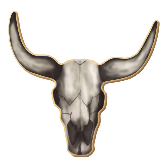 Bull Skull Longhorn Cookie Cutter 4.75 in B1502