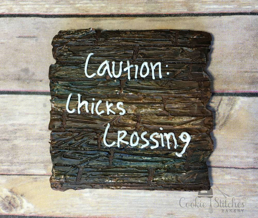 Wooden Sign Plaque Cookie Cutter 3.5 in PC0426