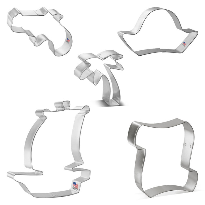 Pirate Cookie Cutter Set 5 Pc HS0511