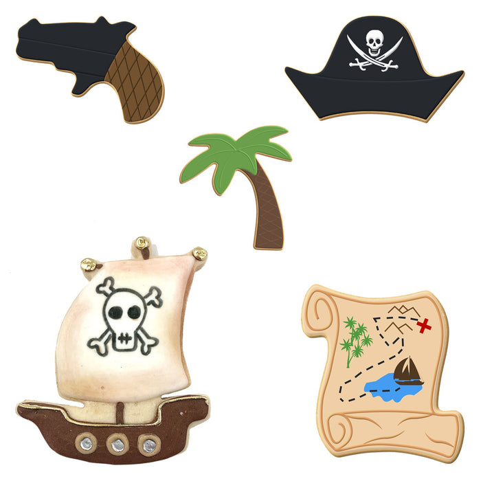 Pirate Cookie Cutter Set 5 Pc HS0511