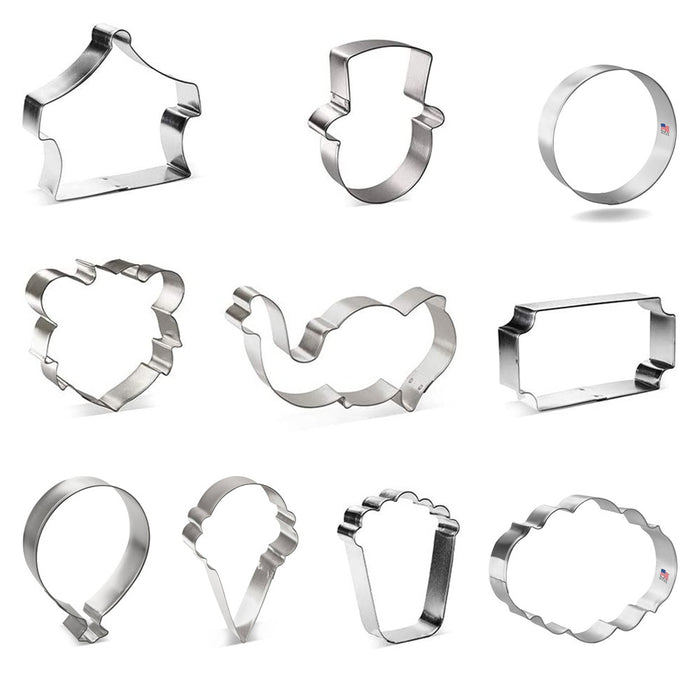 Circus Birthday Cookie Cutter 10 Pc Set HS0448