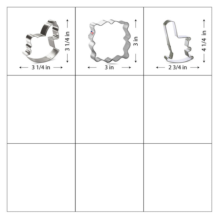 Baby Shower Cookie Cutter 10 Pc Set HS0444