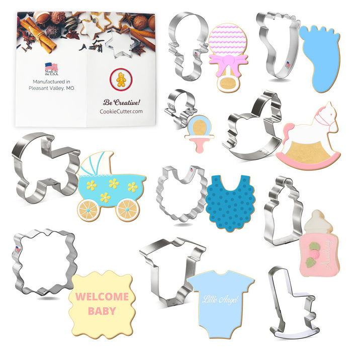 Baby Shower Cookie Cutter 10 Pc Set HS0444