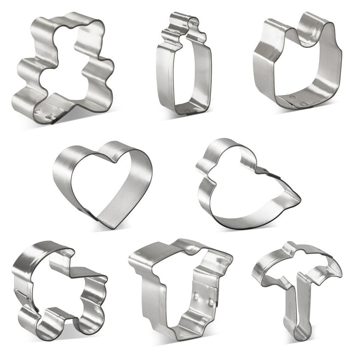 Mini Baby Shower Cookie Cutter 8 Pc Set HS0447