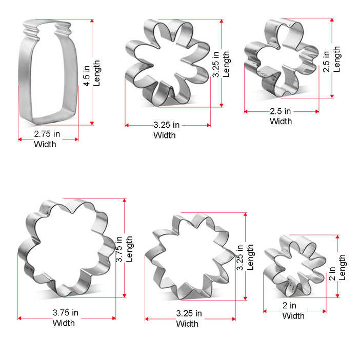Mother's Day Cookie Cutter 6 Pc Set HS0453