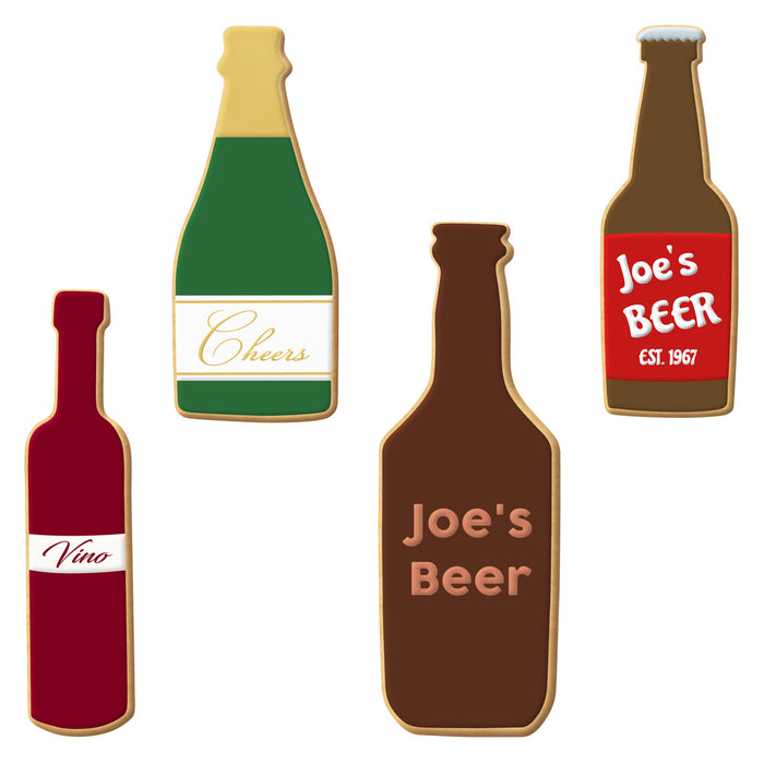 Bottle Cookie Cutter 4 Pc Set HS0464