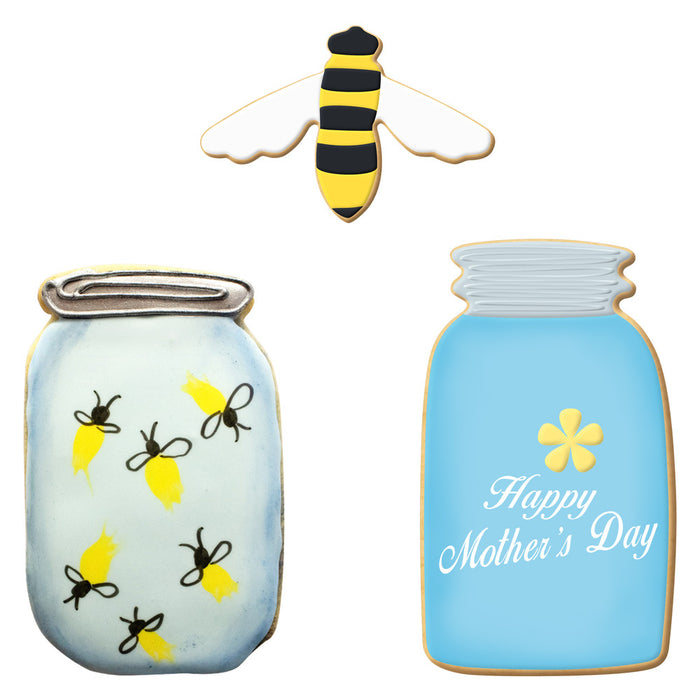Mason Honey Jars and Bee Cookie Cutter 3 Pc Set HS0463