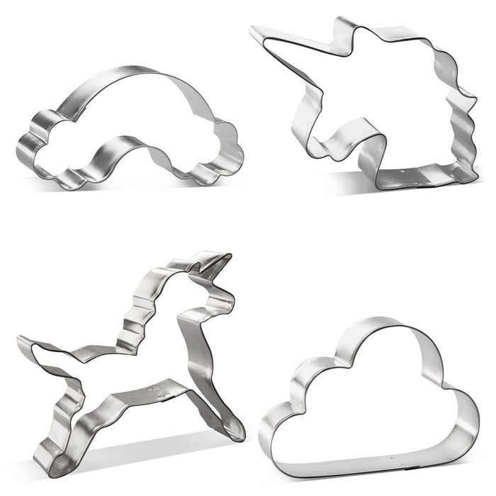 Unicorn Birthday Baby Shower Cookie Cutter 4 Pc Set HS0457
