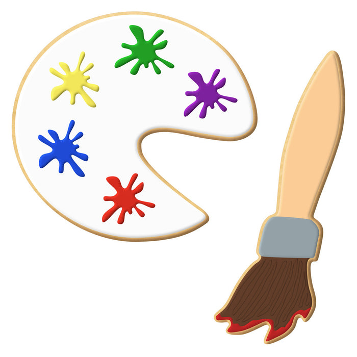 Love To Paint -  Artist Cookie Cutter 2 Pc Set HS0427