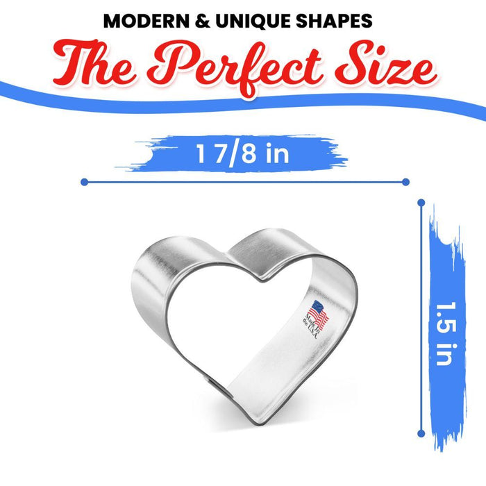 Heart Cookie Cutter 1 7/8 in B1009