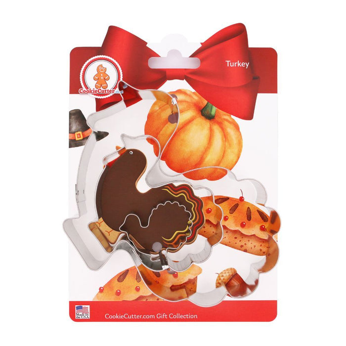 Turkey Nested Cookie Cutter Set 3 Pc GC0112 with a Hang Tag Cookie Recipe Card