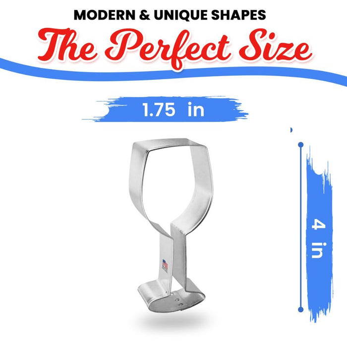 Wineglass Cookie Cutter 4 in B1300