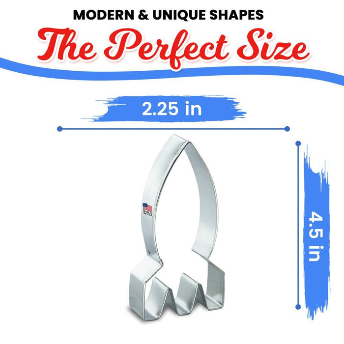 Rocket Ship Cookie Cutter 4.5 in B1323