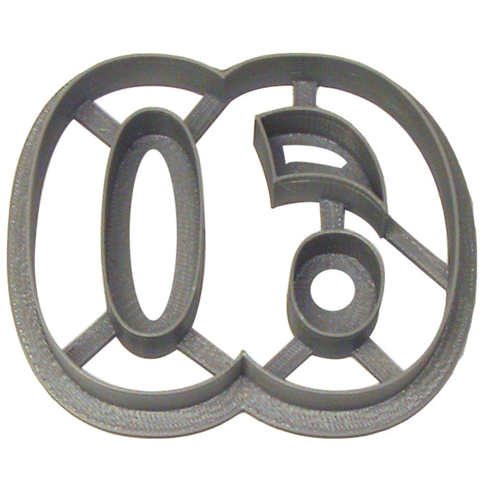Number 60 Cookie Cutter 3.75 in PC0418