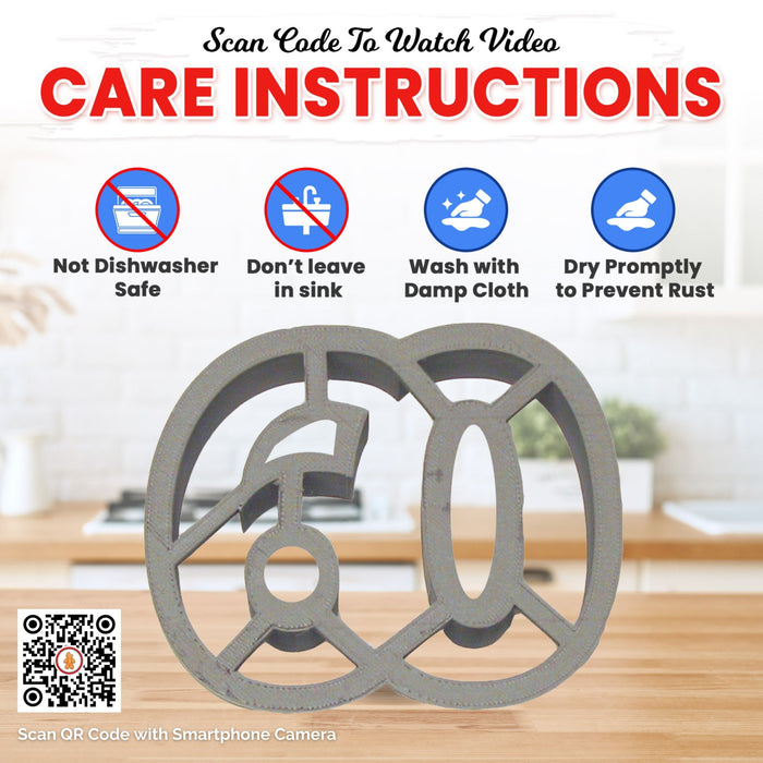 Number 60 Cookie Cutter 3.75 in PC0418