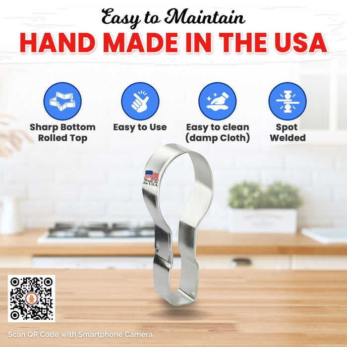 Tennis Racket Cookie Cutter 4 in B929