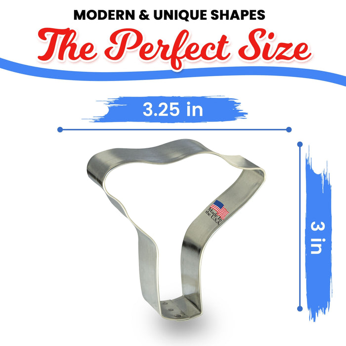 Chanterelle Mushroom Cookie Cutter 3.25"  B0999