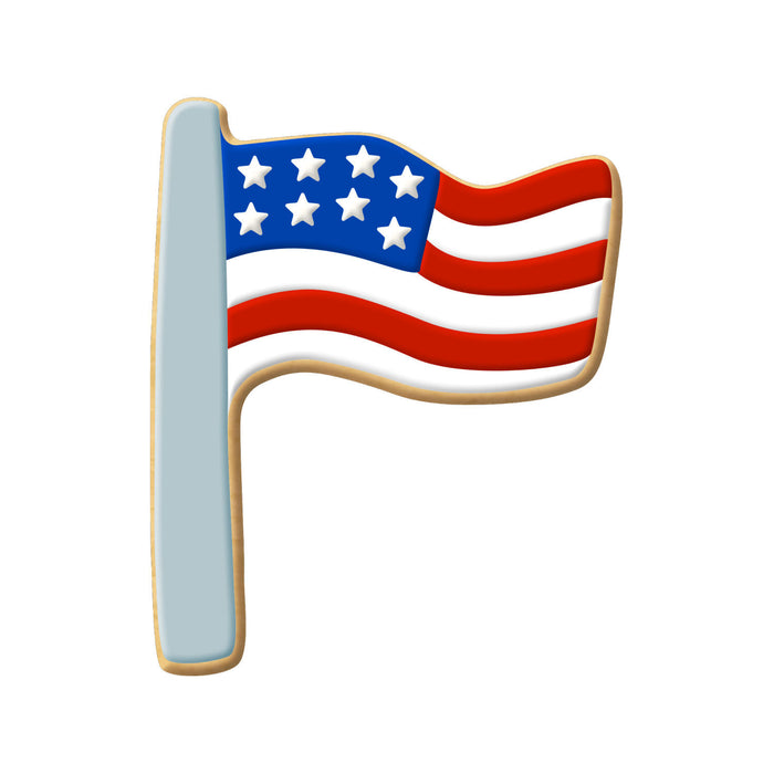 1.25 inch flag fondant cutter