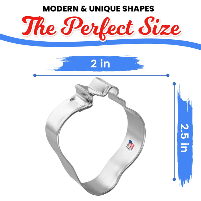 Strawberry Cookie Cutter 2.5 in B907