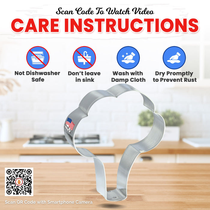 Bouquet, Tree, Broccoli Cookie Cutter 4" B1012