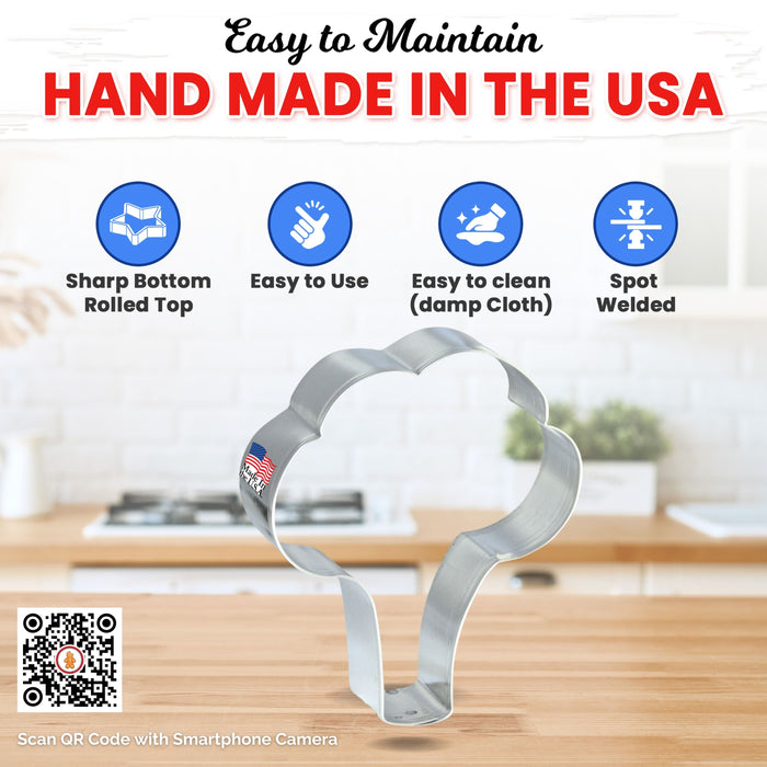 Bouquet, Tree, Broccoli Cookie Cutter 4" B1012