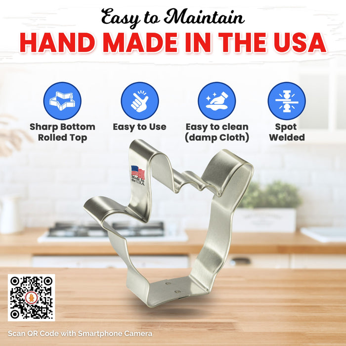 Mini Hand I Love You Sign Cookie Cutter 1.5 In. M169