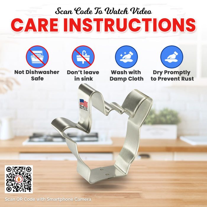 Mini Hand I Love You Sign Cookie Cutter 1.5 In. M169