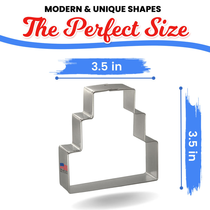 Three Layer Cake Cookie Cutter 3.5 in B1647
