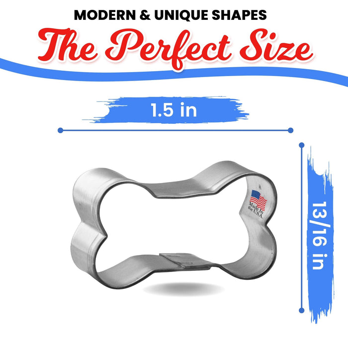Mini Dog Bone Cookie Cutter 1.5 in M196