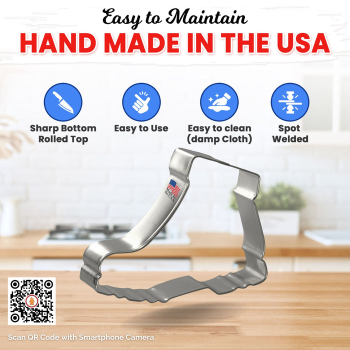 Hiking Boot Cookie Cutter 4" B1022