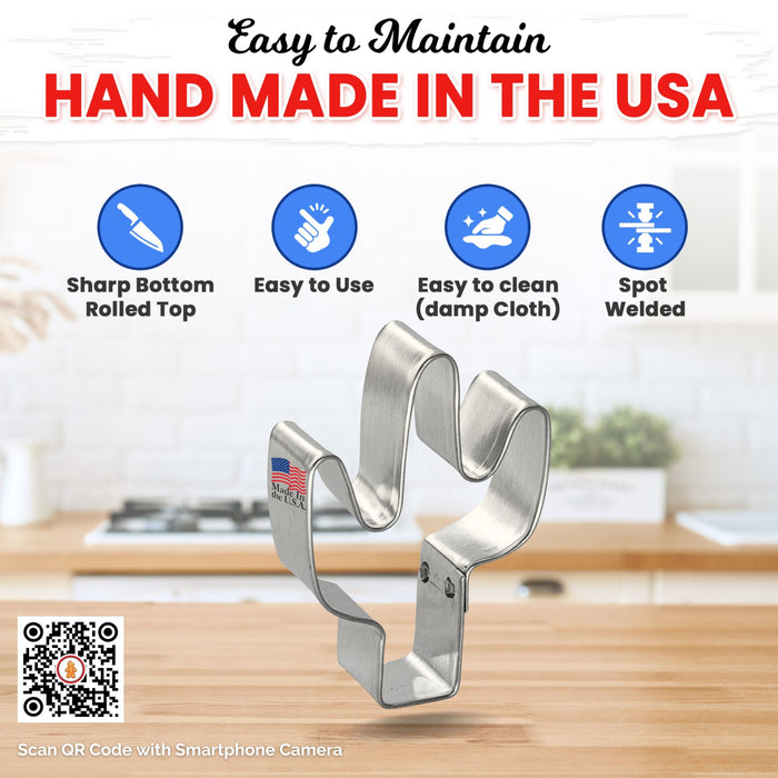 Mini Cactus Cookie Cutter 2 in M72