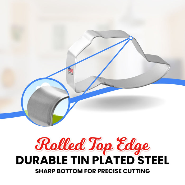 Baseball Cap Cookie Cutter 3.25 in B1235