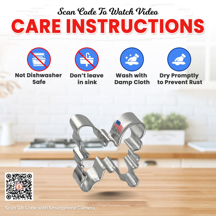 Miniature Butterfly Cookie Cutter 1.75 in M137