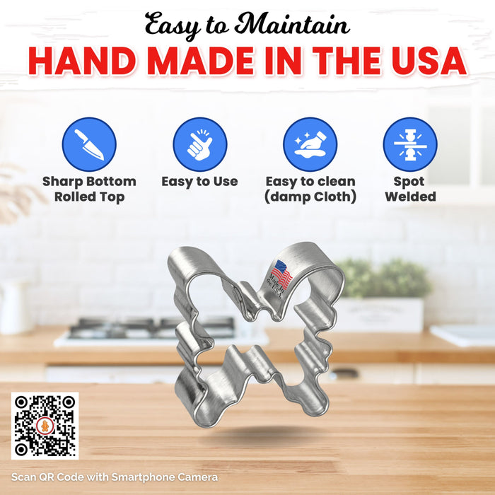 Miniature Butterfly Cookie Cutter 1.75 in M137