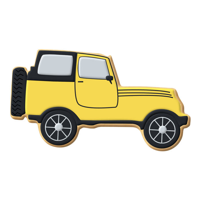 SUV Military Off-Road Vehicle Cookie Cutter 4 Piece Set HS0566