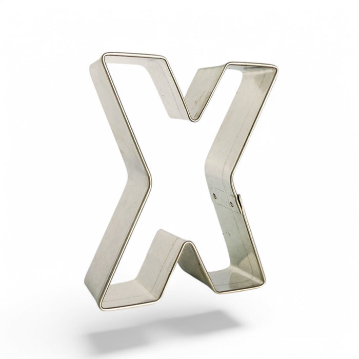 Letter X Tin Cookie Cutter 3 in B0124