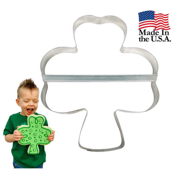 Extra Large Shamrock with Brace Cookie Cutter 9.5 in BR1767