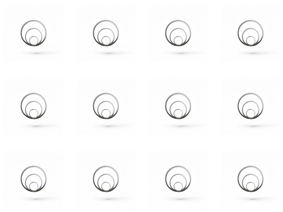 Round Cookie Cutter Set – 1, 2, and 3 inch Sizes for Cookies, Biscuits, Donuts and More