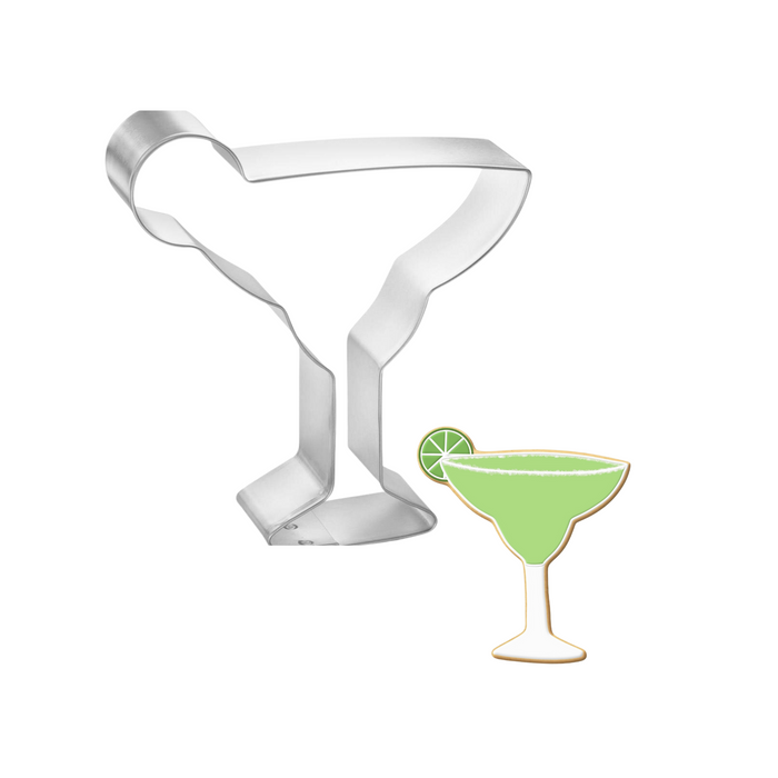 Margarita Glass with Lime Cookie Cutter 4 in B1135