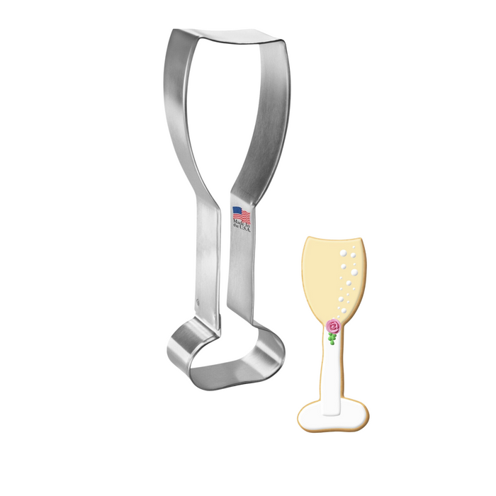 Champagne Glass Cookie Cutter 5 in B1379