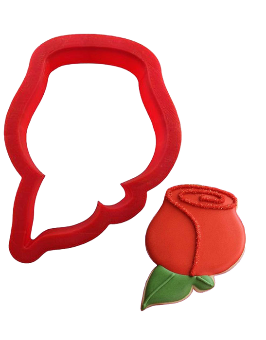 Red Rose Plastic Cookie Cutter 3.5" Cc112