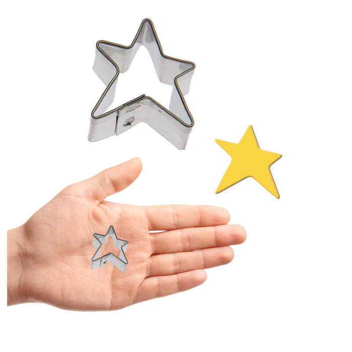primitive star cookie cutter, mini rustic star baking tool