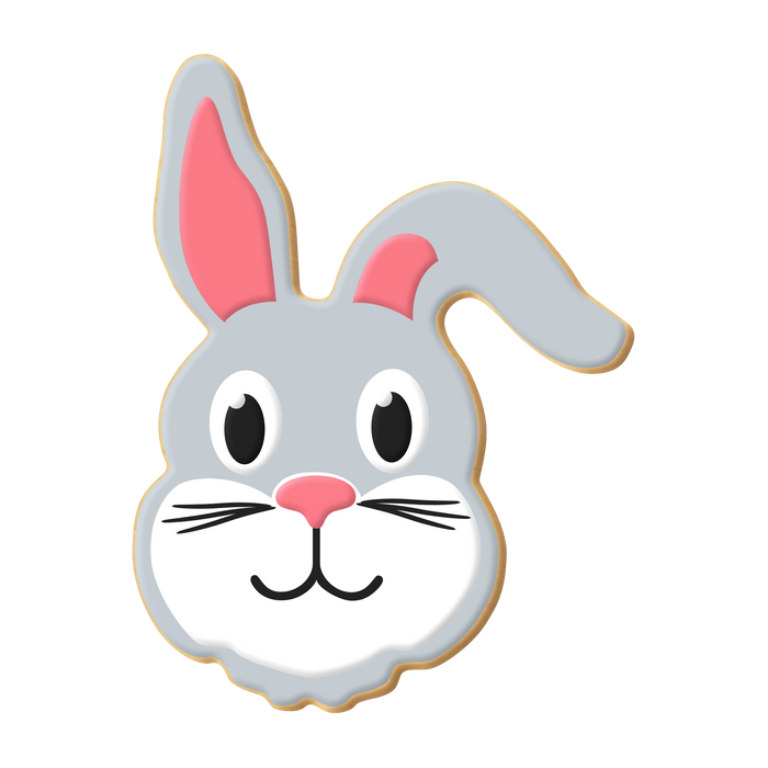 Bunny Rabbit Floppy Eared Cookie Cutter 4 in B1404